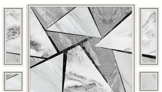 3D边框大理石纹背景墙图片