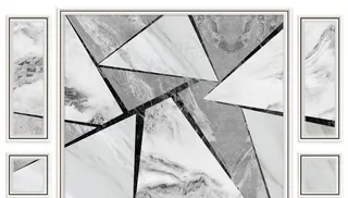 3D边框大理石纹背景墙图片