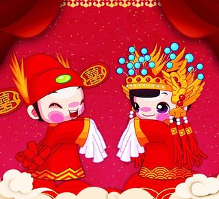 婚庆邀请函迎宾海报结婚背景素材图片