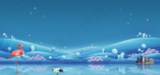 新中式房地产背景图片