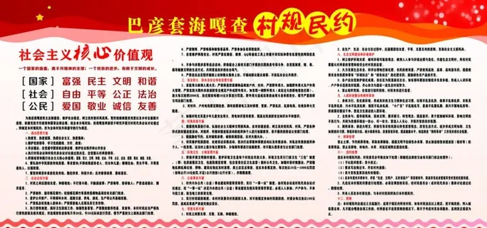 科左中旗村规民约图片