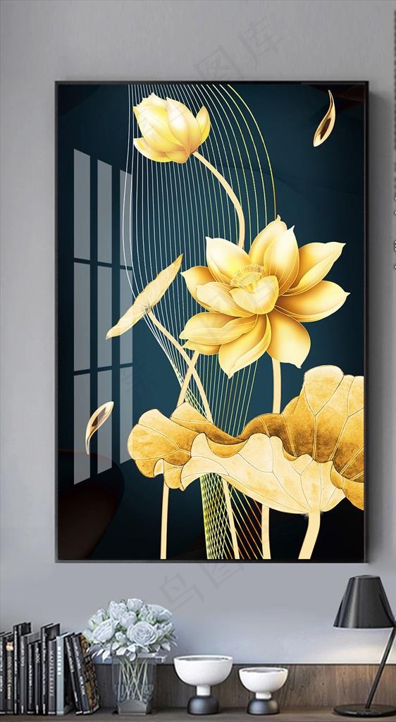 中国风装饰画图片(3402X6236(DPI:72))psd模版下载