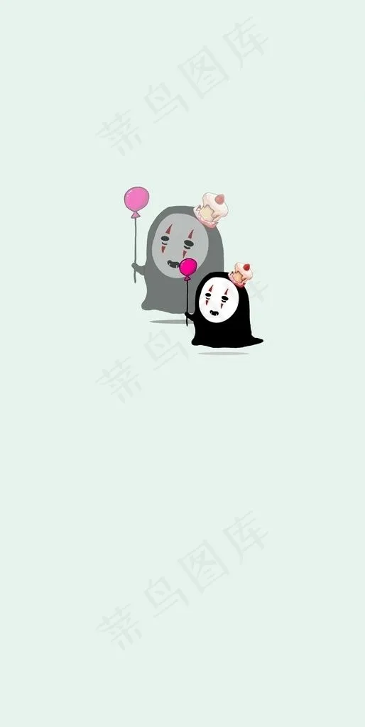 手机壁纸 无脸男图片
