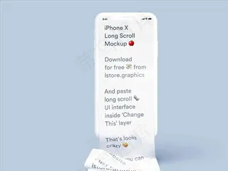 iPhonex界面设计展示样机图片