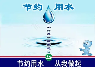 节水提示牌图片