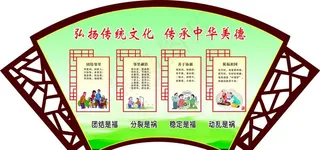弘扬传统文化传承中华美德图片