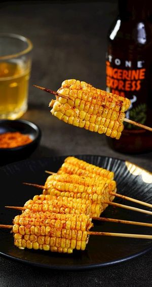 烤玉米图片