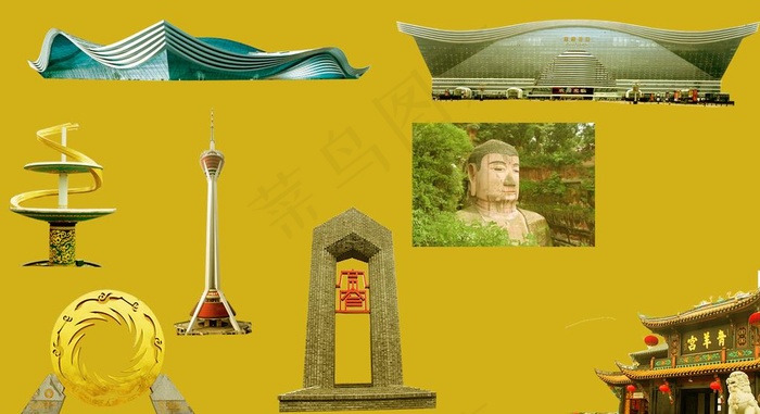 成都建筑地表图片(1092X628(DPI:96))psd模版下载