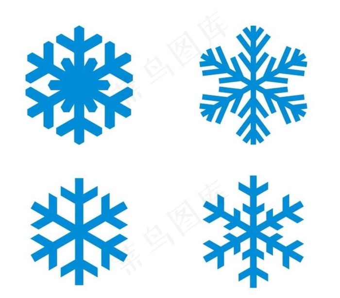 各种矢量雪花图片cdr矢量模版下载