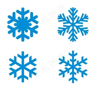 各种矢量雪花图片