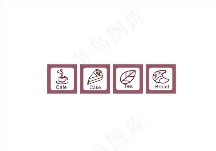 咖啡 小图标图片cdr矢量模版下载