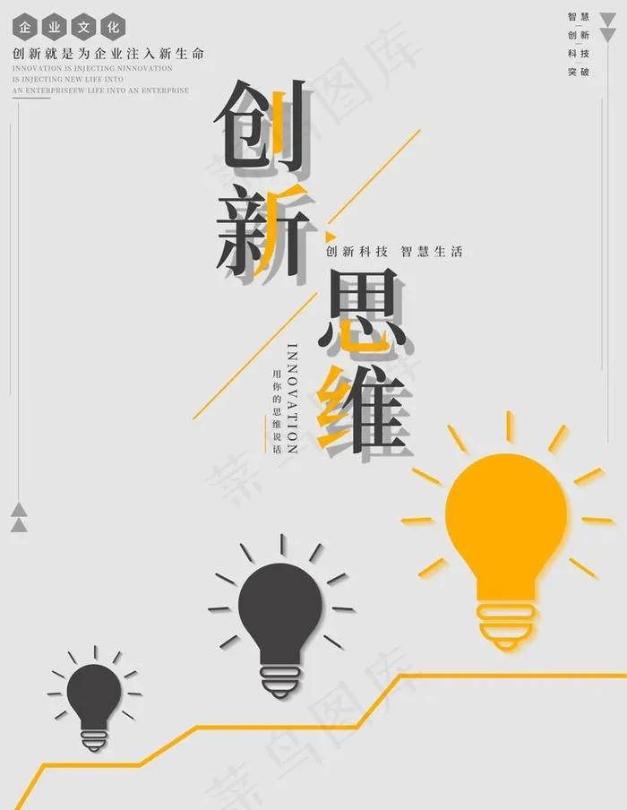 创新思维图片psd模版下载