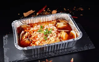 锡纸花蛤金针菇图片