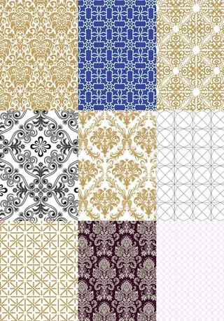 矢量欧式暗纹图片