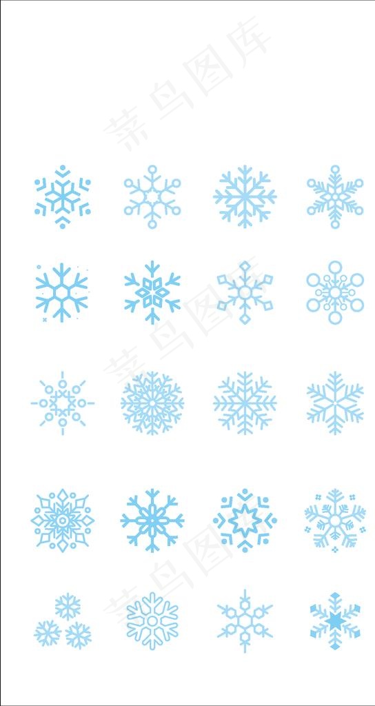 雪花图片ai矢量模版下载