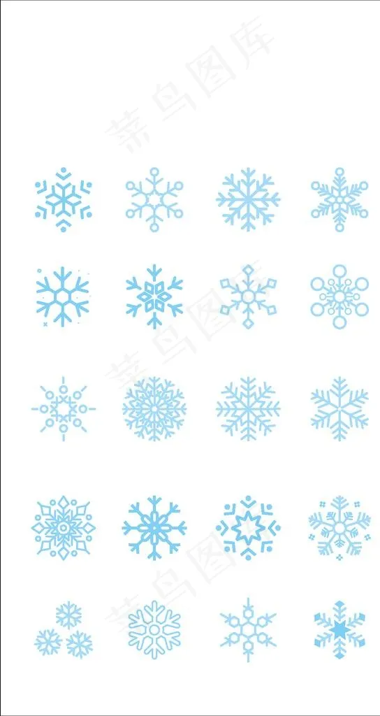 雪花图片ai矢量模版下载