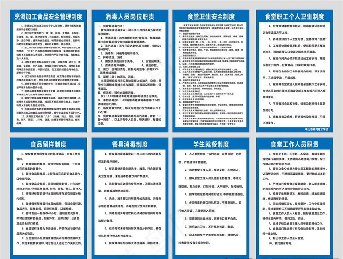 食堂制度牌图片cdr矢量模版下载