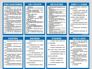 食堂制度牌图片