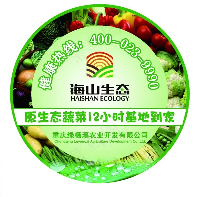 蔬菜商标（标贴）图片(1500X1500(DPI:762))psd模版下载