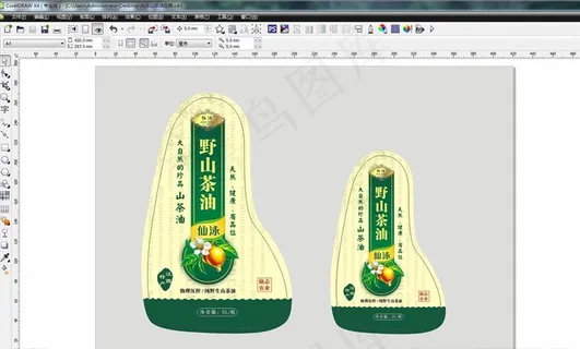 茶油不干胶图片