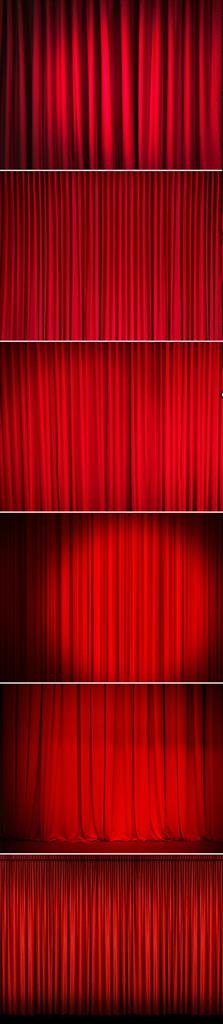 红色幕布图片