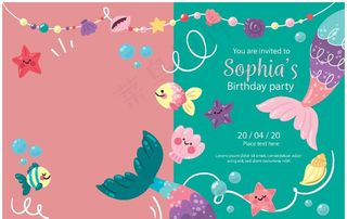 卡通邀请函图片