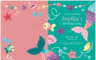 卡通邀请函图片