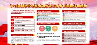 会议重要讲话精神展板图片