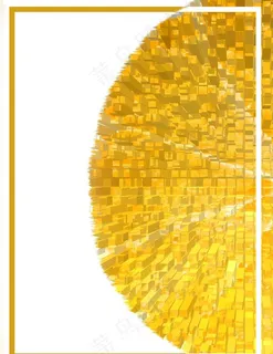 橙色科技广告背景图片