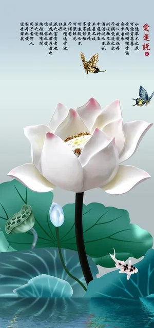 荷花装饰画图片 荷花装饰画图片