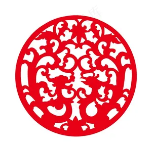 中国风传统龙凤环形花纹纹样图片