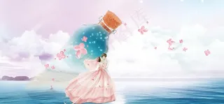 唯美情侣海报图片