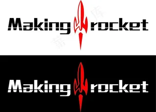 公司品牌火箭LOGO设计图片