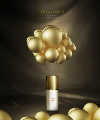 华丽化妆品海报图片