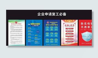 企业工厂复工资料整套图片