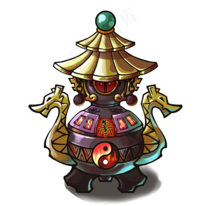 炼丹炉图片psd模版下载