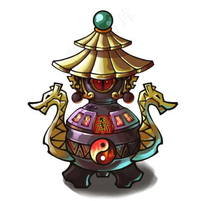 炼丹炉图片psd模版下载
