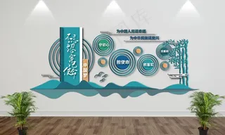 不忘初心牢记使命文化墙图片