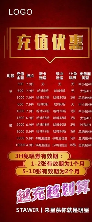 充值优惠展架图片