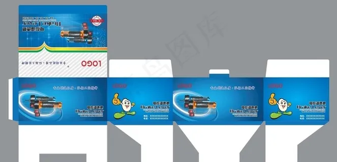 电动车电控调速把包装盒图片