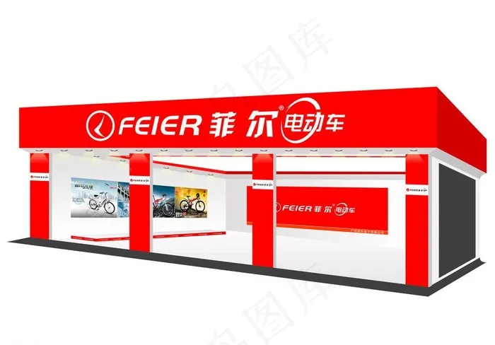 电动车 形象店图片(4961X3508(DPI:300))psd模版下载