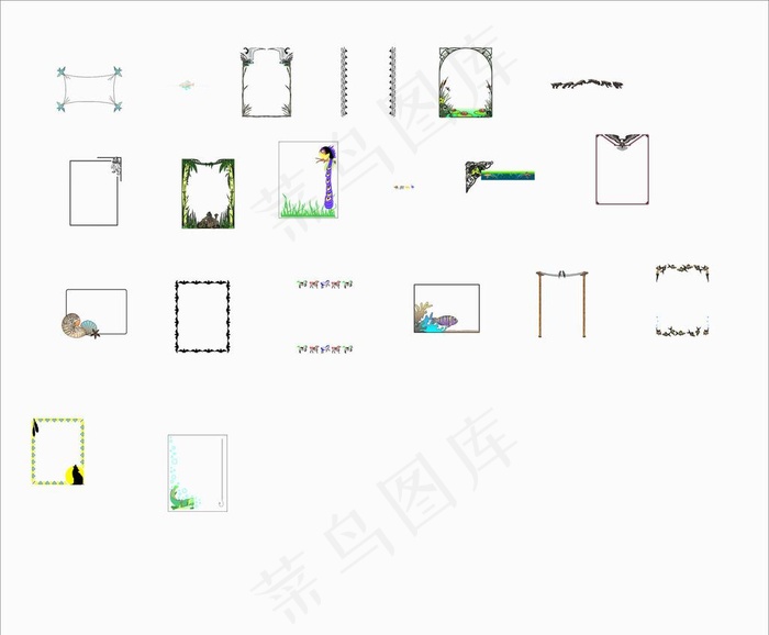 元素 花纹装饰 花纹卷纹图片cdr矢量模版下载