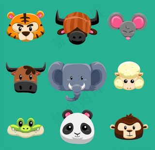 卡通动物图片
