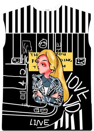 线条  女人图片