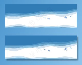蓝色 背景 渐变 白鹭图片