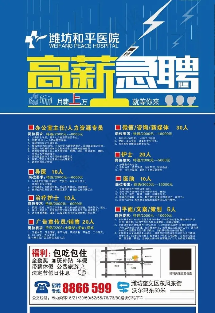 招聘 海报图片cdr矢量模版下载