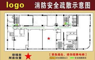 消防安全疏散示意图图片