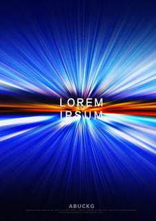 现代简约大气抽象蓝色极光背景图片