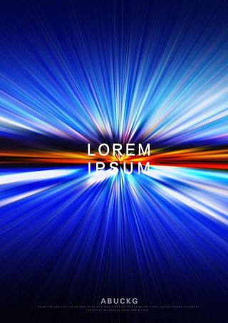 现代简约大气抽象蓝色极光背景图片