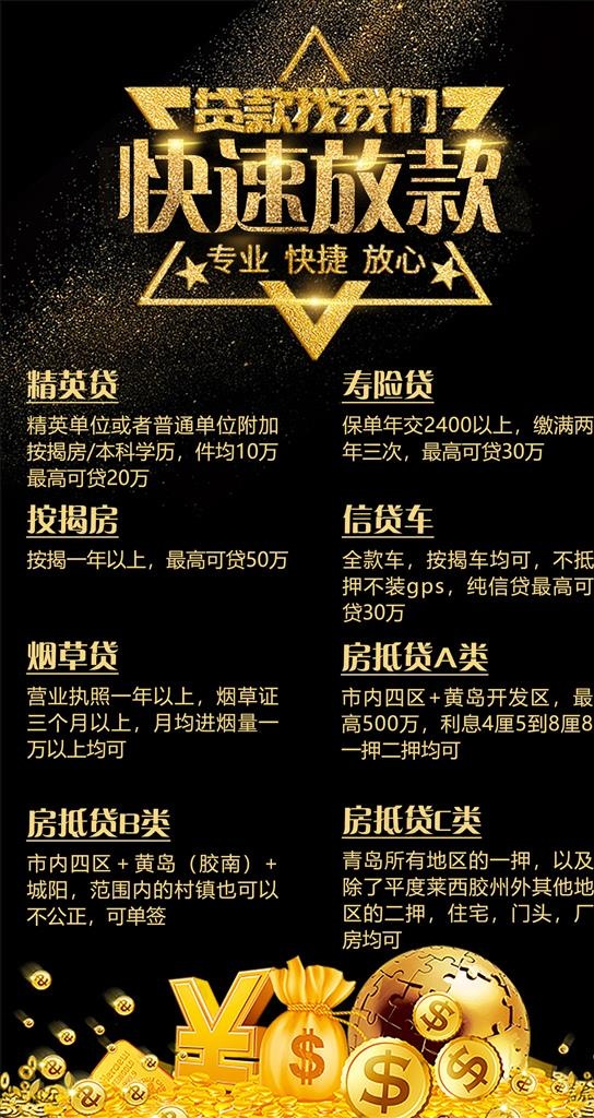 贷款海报图片(2953X5250(DPI:150))psd模版下载